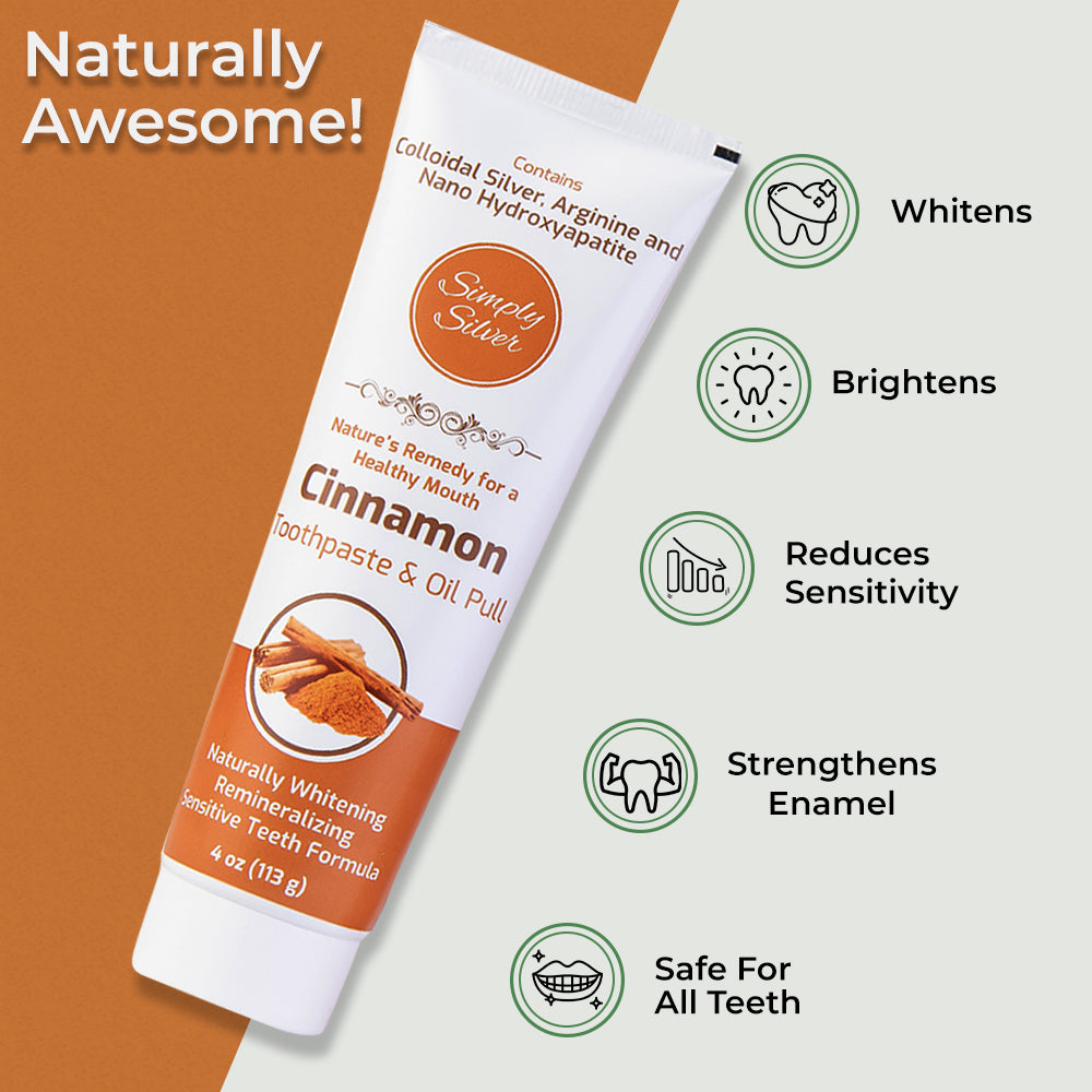 Simply Silver Cinnamon Toothpaste (New Formula)